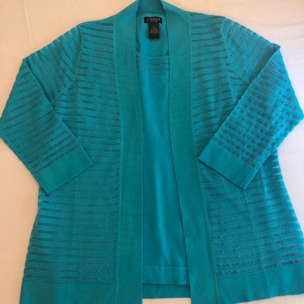 J’envie Two-Piece Set: Shirt and Cardigan